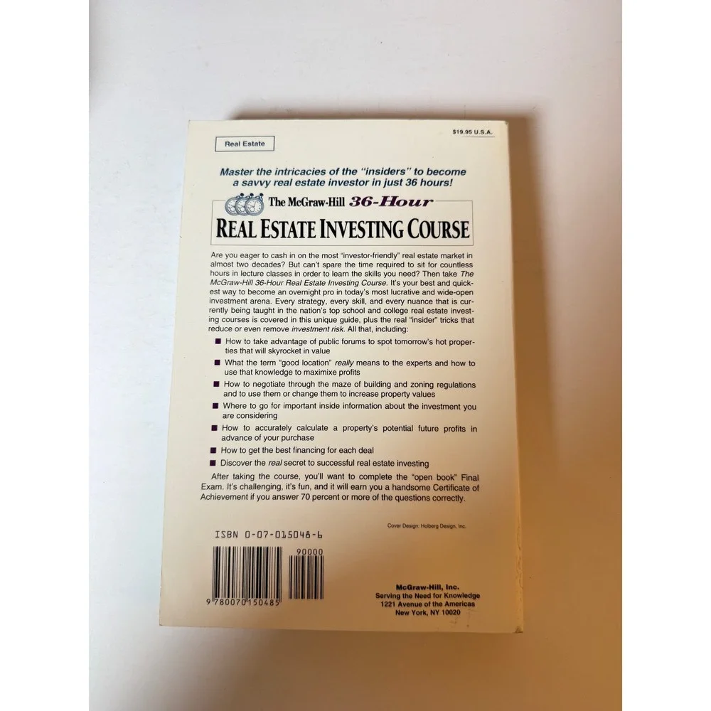 The McGraw Hill 36 Hour‎ Real Estate Investing Course Book by Jack Cummings